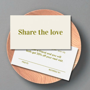 Minimalistisk Elegant Light Gult Olive Visitkort