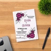 Minimalistisk elegant modern lyx Burgundy blomster