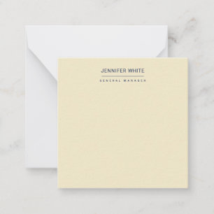 Minimalistisk Elegant Modern Plain Anteckningskort