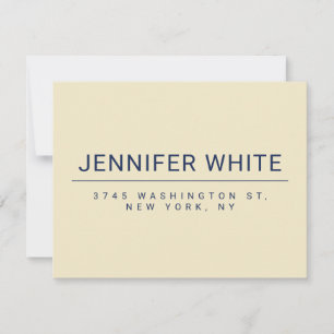 Minimalistisk Elegant Modern Plain OSA Kort