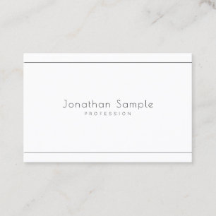 Minimalistisk Elegant Modern Professionell enkel ö Visitkort