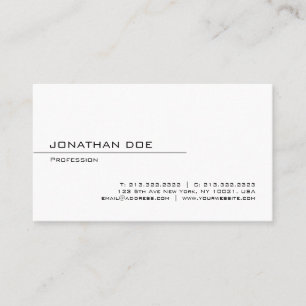 Minimalistisk Elegant Modern Professionell Plain Visitkort