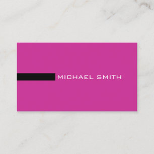 Minimalistisk Elegant Modern Royal fuchsia och sva Visitkort