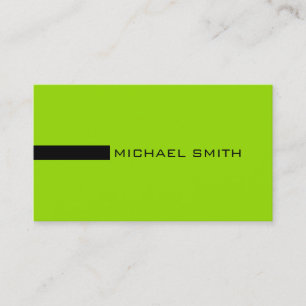 Minimalistisk Elegant Modern Sheen Grönt och Blac Visitkort