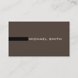 Minimalistisk Elegant Modern Taupe och Svart Visitkort