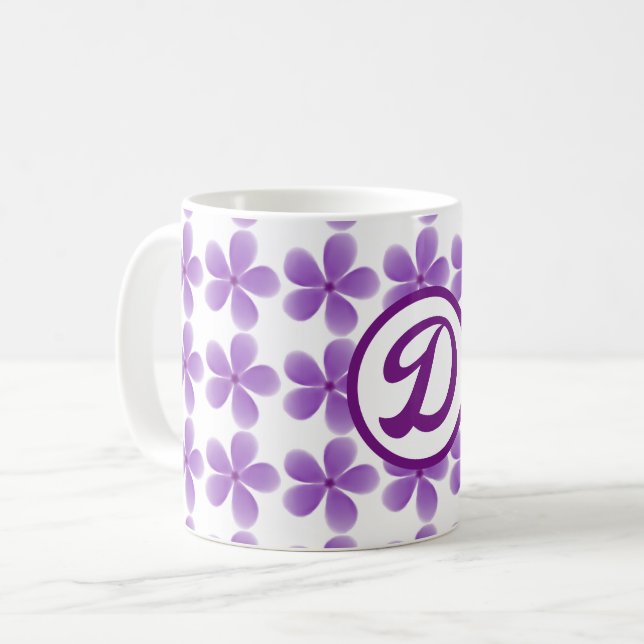 minimalistisk elegant monogram bästa vän någonsin  kaffemugg (Framsida vänster)