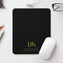 Minimalistisk Elegant Monogram Modern Black Snyggt