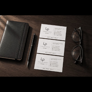 Minimalistisk Elegant Monogram Professionella Affä Visitkort