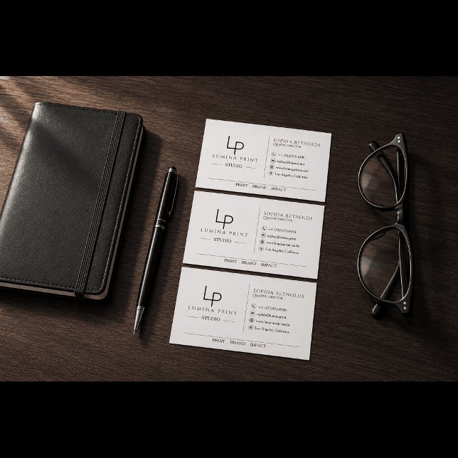 Minimalistisk Elegant Monogram Professionella Affä Visitkort (Skapare uppladdad)
