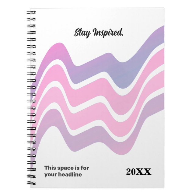 Minimalistisk - Elegant och flöde Anteckningsbok (Framsidan)