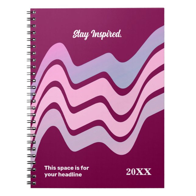 Minimalistisk - Elegant och flöde Anteckningsbok (Framsidan)