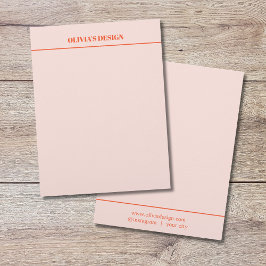 Minimalistisk Elegant Pastell Linje Brevhuvud