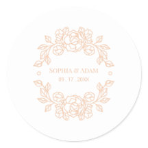 Minimalistisk Elegant Peach Program Fläkt