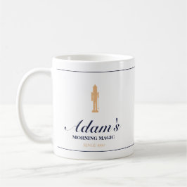 Minimalistisk elegant personlig julmugg kaffemugg
