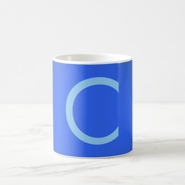 Minimalistisk Elegant Professionell Monogrammerad  Kaffemugg (Center)