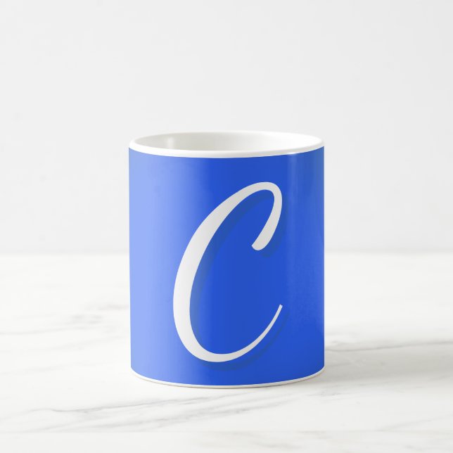 Minimalistisk Elegant Professionell Monogrammerad  Kaffemugg (Center)