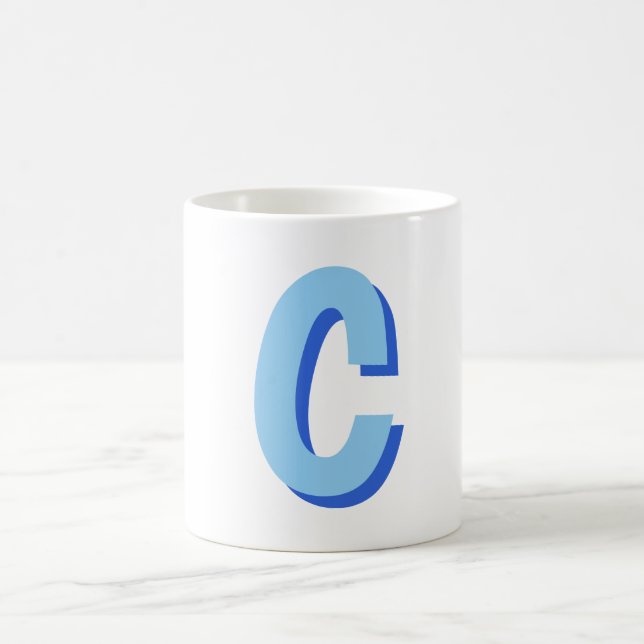 Minimalistisk Elegant Professionell Monogrammerad  Kaffemugg (Center)