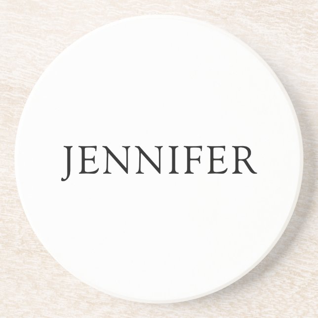 Minimalistisk Elegant Professionell Namndesign Underlägg (Framsidan)