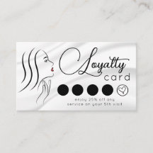 Minimalistisk Elegant Professionell Salonglojalite