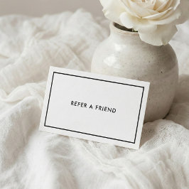 Minimalistisk Elegant Rabattkort