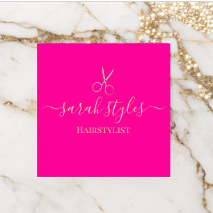 Minimalistisk Elegant Rosa Guld Hairstylist