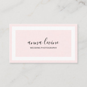 Minimalistisk Elegant, Rosa i östra Gräns Visitkort