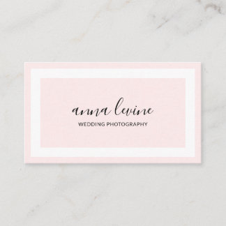 Minimalistisk Elegant, Rosa i östra Gräns Visitkort