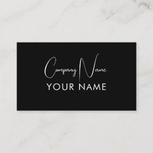 Minimalistisk Elegant Salong Namn Kort Modernt F
