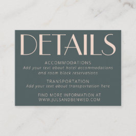 Minimalistisk Elegant - skalning och Art Deco Brö Tilläggskort