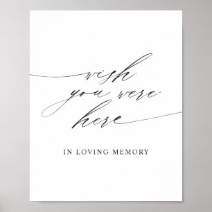Minimalistisk Elegant Skript 'Du Borde Vara Här'-s Poster