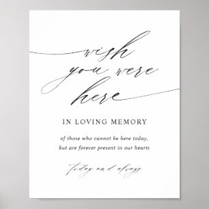 Minimalistisk Elegant Skript 'Du Borde Vara Här'-s Poster