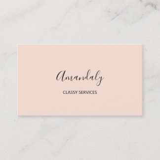 Minimalistisk Elegant, skript Makeup Artist  Visitkort