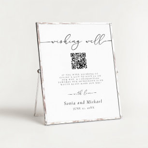 Minimalistisk Elegant-skriptet Honeymoon Fund Bröl Poster