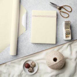 Minimalistisk Elegant Solid Pastell Kräm  Presentpapper