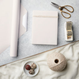Minimalistisk Elegant Solid Pastell Spets Vit Presentpapper