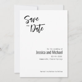 💍 Minimalistisk Elegant Spara Datumet