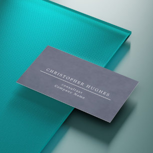 Minimalistisk Elegant Struktur Blue Attorney Visitkort