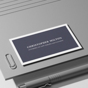 Minimalistisk Elegant Struktur Blue Consultant Visitkort