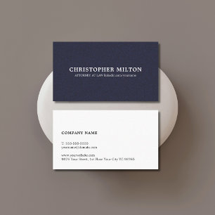 Minimalistisk Elegant Struktur Blue Consultant Visitkort