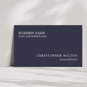 Minimalistisk Elegant Struktur Blue White Consulta Visitkort