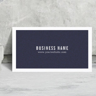 Minimalistisk Elegant Struktur Blue White Consulta Visitkort