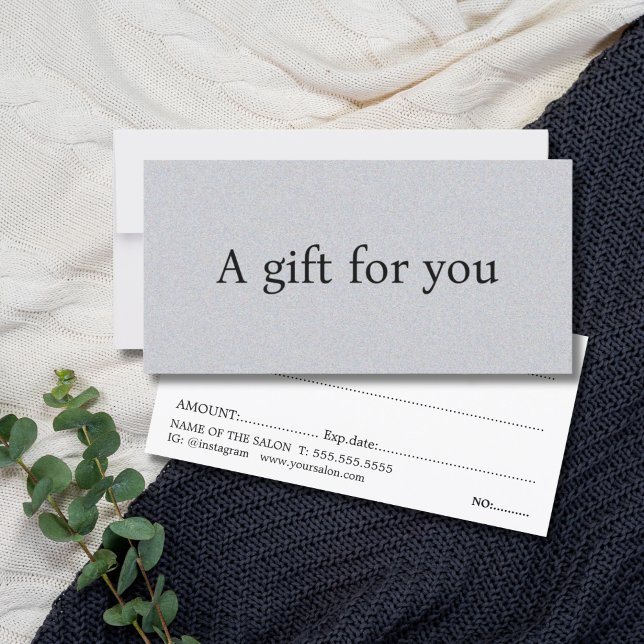 Minimalistisk Elegant Struktur Grått Bold Beauty (Skapare uppladdad)