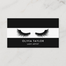 Minimalistisk Elegant - svart och vit Visitkort