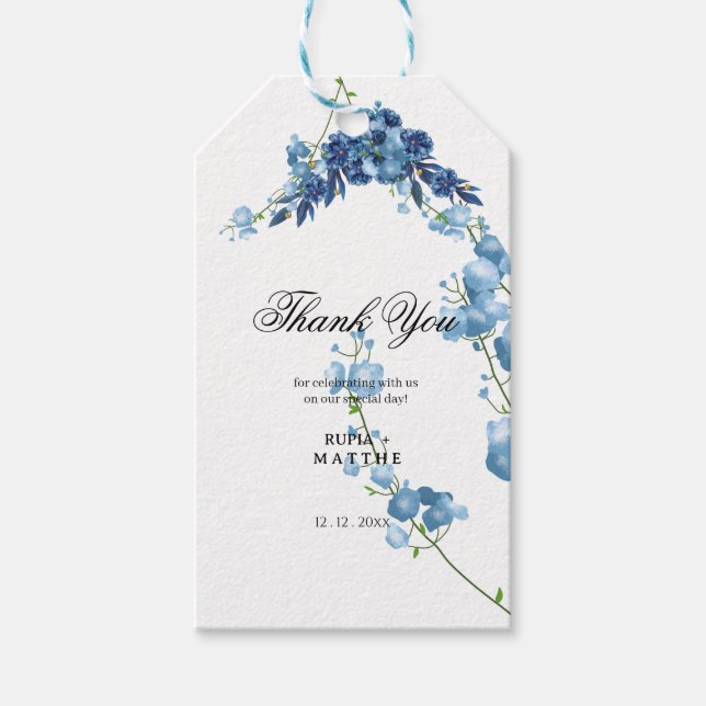 Minimalistisk   Elegant Tacksaksgåva Presentetikett (Framsidan)