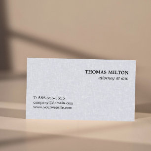 Minimalistisk Elegant Textur Grå Jurist Visitkort