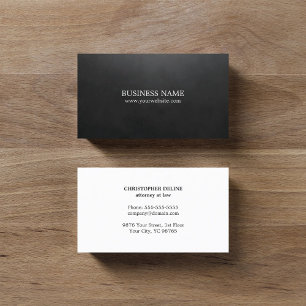 Minimalistisk Elegant Texturerad svart konsult Visitkort