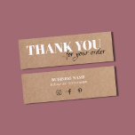Minimalistisk Elegant tryckt Kraft White Tack Mini Visitkort<br><div class="desc">Minimalt,  helt tack för anpassadet,  kort med tryckt papper bakgrund. Perfekt för alla företag.</div>