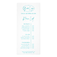 Minimalistisk Elegant Turquoise Aqua Modern Pris L