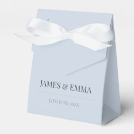 Minimalistisk Elegant Typografi Dammig Blå Presentaskar