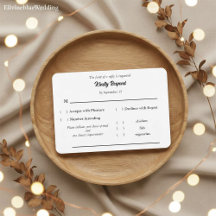 Minimalistisk Elegant Typografi & Middagsval RSVP